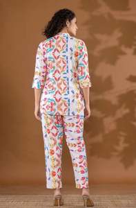 New Design Coord <b>Set</b> Trendy Elegant <b>Lounge</b> Coord <b>Set</b> From India Manufacturer Fashion Daily Wear Coord <b>Set</b> - Product Image 5