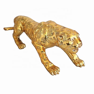 Handmade Modern Abstract Gold Panther Resin Statue Home Decoration Craft <strong>Ornament</strong> for Wall Use Gift for Friends and <strong>Family</strong> - Product Image 1