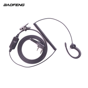 Auricular de Alta Calidad <span class=keywords><strong>Baofeng</strong></span> BF-998 Tipo K de 2 Pines para <span class=keywords><strong>Walkie</strong></span> <span class=keywords><strong>Talkie</strong></span>, Cable en Espiral Migu, 136-520MHz, 1.2m, Directo de Fábrica - Product Image 2
