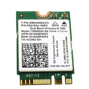 Carte sans fil double bande 2.4G/5G Wireless-N - 7265 <span class=keywords><strong>7265NGW</strong></span> et carte sans fil NGFF Wifi + Ble 4.0 300M - Product Image 1