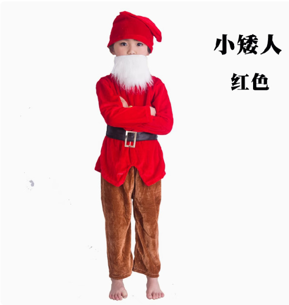 Camisa de manga larga roja con diseño de enano.