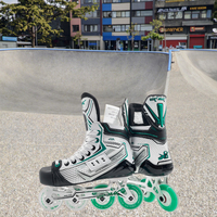 Patines de Hockey en Línea Profesionales Vik-Max Fast Ship 2026 con 4 Ruedas de PU SHR 76A y Material de Aluminio CNC HI/LO