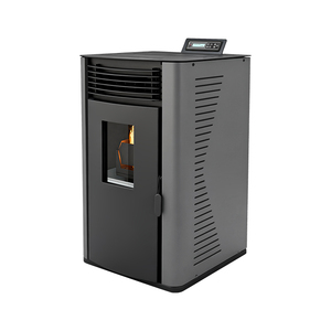 <span class=keywords><strong>Cheminée</strong></span> à <span class=keywords><strong>granulés</strong></span> métalliques PANSEE PK-60 6KW avec télécommande, design moderne autoportant, garantie de 2 ans - Product Image 5