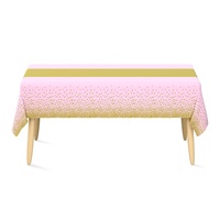 Nappe de table géométrique jetable personnalisée pour fêtes d'anniversaire, restaurants et mariages transfrontaliers