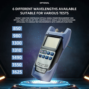 Ánh Sáng Điện Màu Đỏ Ánh Sáng Nguồn Một Máy 10Mw Quang Điện <span class=keywords><strong>Meter</strong></span> -70 Để + 10dBm 10Km Sợi Cáp Tester Với SC Và <span class=keywords><strong>FC</strong></span> Kết Nối - Product Image 4