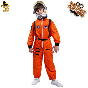 Halloween Party Classical Orange <strong>Astronaut</strong> Jumpsuit Cool Airman Suit <strong>Kids</strong> Cosplay <strong>Astronaut</strong> <strong>Costume</strong> - Product Image 5