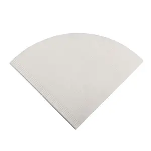 China factory wholesale price v02 pulp wood white color coffee filter paper 100PCS/BAG