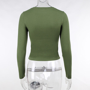 <strong>Women</strong> Cotton Crop <strong>Tops</strong> Blouse Fashionable <strong>T</strong>-<strong>shirt</strong> With Long Sleeve <strong>Women's</strong> <strong>Tank</strong> <strong>Tops</strong> - Product Image 6
