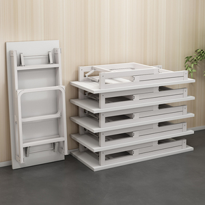 Wholesale Folding Office Conference Computer Study Working <strong>Desk</strong> <strong>Space</strong> <strong>Saving</strong> Strong Steel Frame Durable Folding Table - Product Image 4