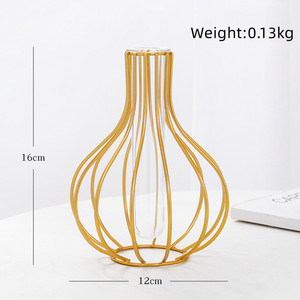 北欧風シンプルアイアンアートフレームメタルフラワーベース、レストランやリビングルームの装飾に最適、売れ筋商品、高品質 - Product Image 4