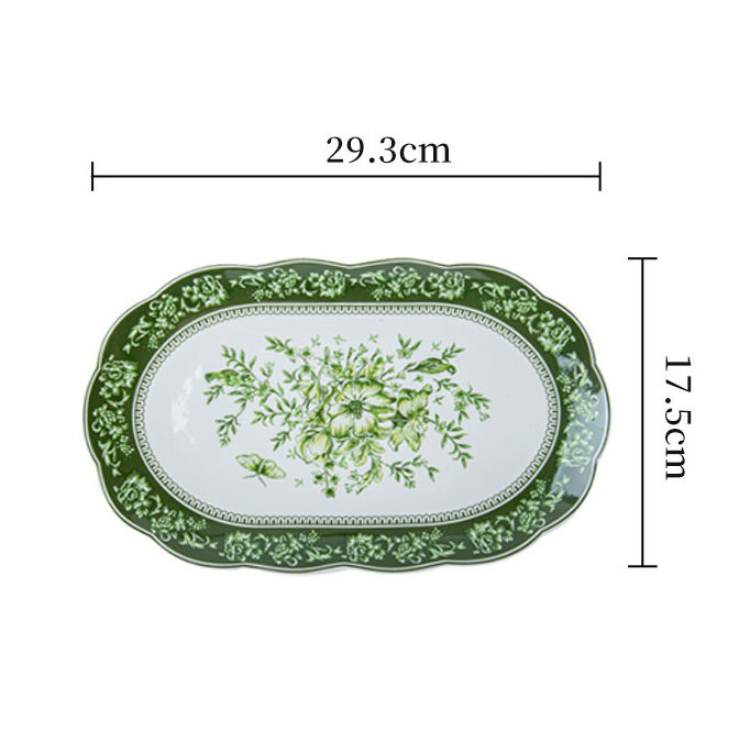 11.5 inch oval plate-A