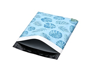 Sacs d'expédition en polyéthylène, 100 pièces, design tropical mignon, imperméables, résistants aux déchirures, pour vêtements, enveloppes auto-adhésives - Product Image 2