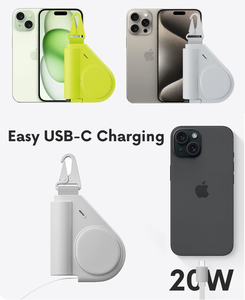 แบตเตอรี่สำรองพกพา 2 in 1 ความจุ 5000mAh พร้อมสายชาร์จแบบยืดหดได้ในตัว ชาร์จเร็ว สำหรับ iPhone และ Android - Product Image 6