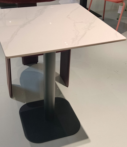 Tables de restaurant commerciales, plateau en bois, table de salle à manger robuste avec base en métal pour café, restaurant, hôtel, prix DDP USA - Product Image 3