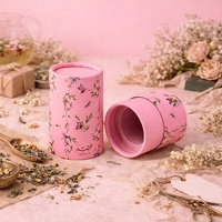 Emballage de tube cylindrique en papier cartonné écologique personnalisé pour les soins de la peau, sérum, parfum, tubes en papier pour cosmétiques