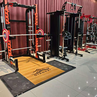 Máquina Multifuncional de Poleas Alta/Baja, para Sentadillas y Ejercicios Smith, Adecuada para Entrenamiento Profesional en Gimnasios