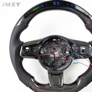 Volante de fibra de carbono LED personalizado para <span class=keywords><strong>Jaguar</strong></span> XE XF FJ, se puede personalizar para conservar la función de calefacción - Product Image 5