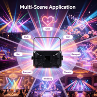 Proyector de Luz Láser RGB para Escenario con Control Bluetooth de 3W 5W 6W 8W, Animación Láser, ILDA DMX512, Sincronización Musical para DJ, Fiestas y Bodas
