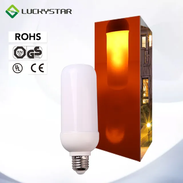 Europese patent fire led licht zijde vlam effect bulb G sensor