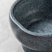 Bols en céramique de pierre coréenne, maçonnerie mouchetée, forme unique, design japonais bleu, vaisselle en porcelaine, bol irrégulier pour soupe et salade