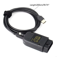 Herramienta de Diagnóstico Automotriz V25.3 HEX V2 VAG VCDS ATMEGA162 FT232 Escáner de Coche OBD2 HEX VII para Volkswagen Audi VW