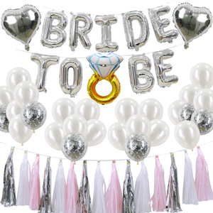 Kit Decorazioni Ingrosso per Addio al Nubilato e Doccia Nuziale per la Futura Sposa con Palloncini in Foil e per - Product Image 3