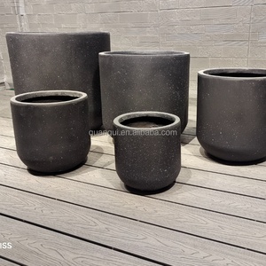 กระถางต้นไม้ขนาดใหญ่สำหรับปลูกในบ้าน/นอกบ้าน ขายดี ดีไซน์ทันสมัย มีรูระบายน้ำ ผลิตจากไฟเบอร์เคลย์ เป็นมิตรกับสิ่งแวดล้อม เหมาะสำหรับทำสวนในบ้าน - Product Image 4