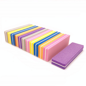 Kit de blocs de ponçage <span class=keywords><strong>pour</strong></span> <span class=keywords><strong>les</strong></span> <span class=keywords><strong>ongles</strong></span>, accessoire de manucure, papier de ponçage, limes, 180/100, vente en gros, 10 pièces - Product Image 1