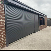 Porte à enroulement en alliage d'aluminium pour villa, appartement, usage commercial, porte de sécurité motorisée électrique, design moderne, 5 ans