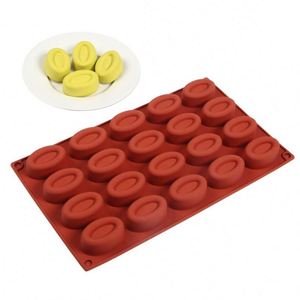 12/20 Holes Non-Stick <b>Silicone</b> Cake Molds <b>Baking</b> Trays Reusable Cupcake Muffin Fluted Oval Donut Cake Pans - Product Image 1