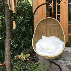 Cintres de <span class=keywords><strong>nid</strong></span> d'oiseau d'extérieur Balcon en plein air Suspendus Rockers Intérieur <span class=keywords><strong>Adulte</strong></span> Internet célèbre Chaises en rotin Photo paresseux Balançoires en rotin - Product Image 2