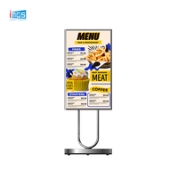 Affichage numérique pour menu de restaurant, écran LCD vertical de 32 à 43 pouces, affichage publicitaire sur pied avec contrôle Wi-Fi