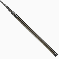 Tige de poteau télescopique renforcée de fibre de carbone personnalisée de haute qualité motif de Tube de plaque de carbone léger pour le sport