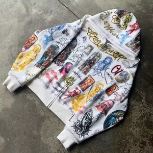 Sudadera con Capucha para <span class=keywords><strong>Hombre</strong></span>, Estilo Vintage, Lavada al Ácido, Talla Grande, Personalizada, 100% Algodón, con Cierre, Diseño Desgastado, Impresión DTG - Product Image 1