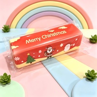 Nouveautés Jouet Squishy Noël en forme de beurre avec motif Père Noël pour le soulagement du stress et le jeu sensoriel des fêtes