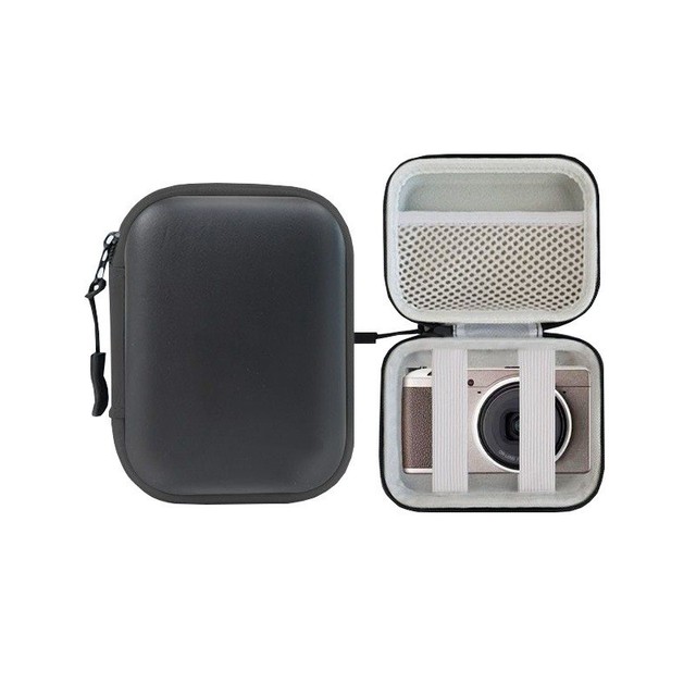 CCD Camera Storage Bag Custom Leather Case for Digital Devices Compact Portable Waterproof Crush-Resistant 300g Lightweight OEM