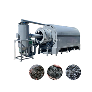 Suministro de fábrica, máquina para hacer carbón de cáscara de anacardo, biomasa, cáscara de arroz, aserrín, tipo rotativo, estufa de carbonización - Product Image 3