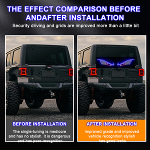 LELANPU Luz para Camión, Luces Halo Demon, Decoración RGB para Ventana, Proyector Future Eyes, Accesorios para <span class=keywords><strong>Taxi</strong></span>, Auto, Coche, Luz LED Decorativa - Product Image 5