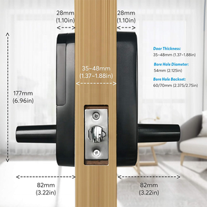Cerradura Digital Inteligente con Palanca y Huella Dactilar TTLock Tuya Wifi App para Airbnb y Hogar, con un Solo Pestillo, para EE. UU. - Product Image 6