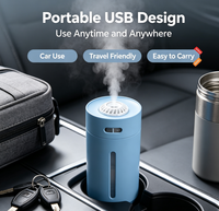 Humidificateur ultrasonique de bureau mini 350 ml à succès, fonctionnement silencieux, arrêt automatique, diffuseur d'aromathérapie, vente en gros, multi-scènes