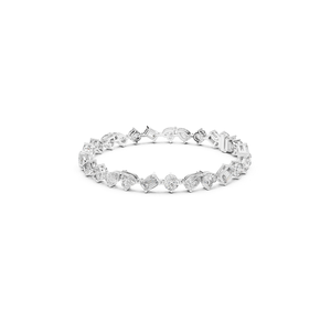 Bracelet en diamant cultivé en laboratoire, or, bijoux fins élégants, accessoire de mode contemporain. - Product Image 3