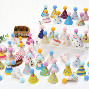 Casquettes d'<span class=keywords><strong>anniversaire</strong></span> coniques en feuille de paillettes colorées <span class=keywords><strong>Pack</strong></span> en vrac 50 100 pièces chapeaux de fête jetables pour tous les âges - Product Image 2