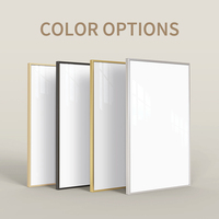 BOZE A1 A2 A3 A4 en alliage d'aluminium Snap Open Poster Frames Chargement frontal avec coins de sécurité pour la collection à domicile