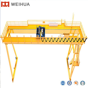 Système de Correction Automatique Pont Roulant à Double Portique 40 Tonnes 50 Tonnes Grues Portiques Montées sur Rail Prix - Product Image 1