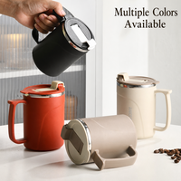 Nouvelle tasse en acier inoxydable 304, élégante et portable, pour le bureau, avec infuseur à thé intégré, filtre pour les résidus de thé