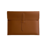 Portadocumentos de Cuero PU, Carpeta Impermeable, Sobre para Documentos, Bolsa de Gran Capacidad