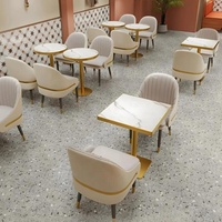Meubles de restaurant commerciaux durables de haute qualité au design moderne, ensemble de table et de chaises modulaires pour la restauration, la cafétéria, le café