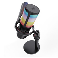 Micro-cravate sans fil professionnel 115 dB SPL avec double réduction de bruit IA, équipement pour créateurs de contenu, USB RGB