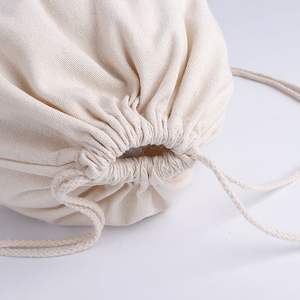 Multi Functional Jute Canvas <b>Drawstring</b> <b>Backpack</b> Personalization Sports Outdoor Camping Cinch Pack for Unisex - Product Image 3