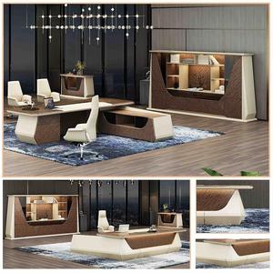 Meubles de bureau à domicile de luxe en gros d'usine. Bureaux et chaises design modernes. Bureau du patron moderne. - Product Image 3